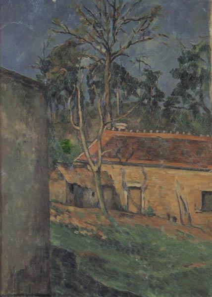 Paul Cezanne Farm Coutyard in Auvers France oil painting art